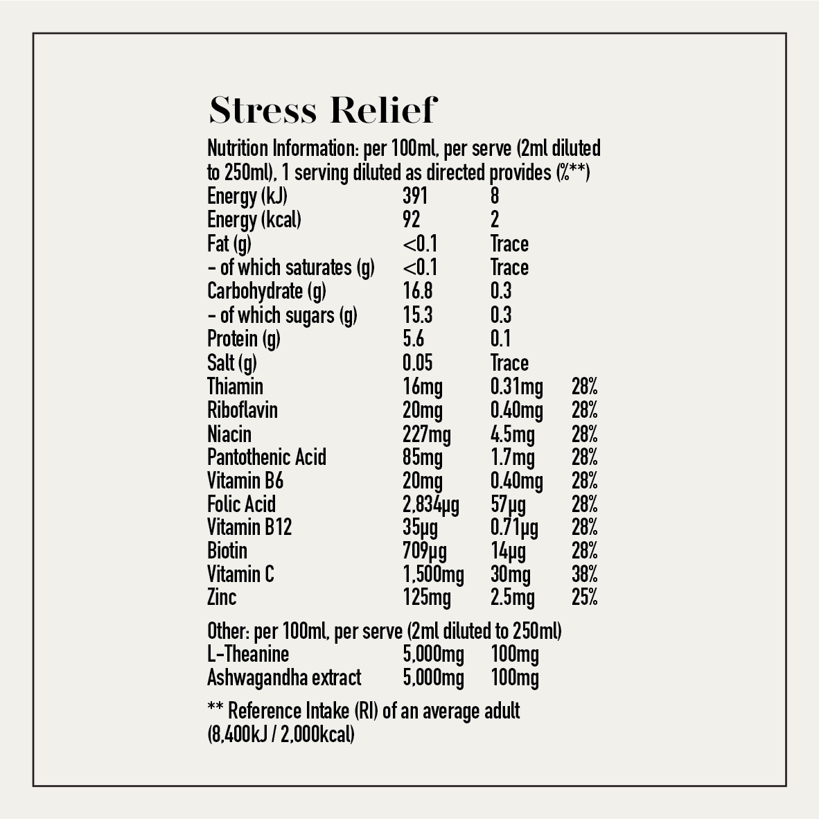 Stress Relief: Apple &amp; Elderflower - Fount Drinks